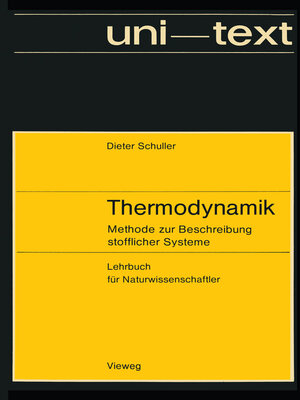 cover image of Thermodynamik